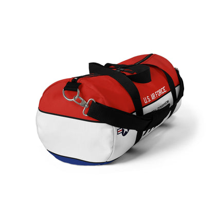 Patriotic Duffel Bag, YF-16 Fighting Falcon Gym Bag, Travel Bag for Aviation Enthusiasts