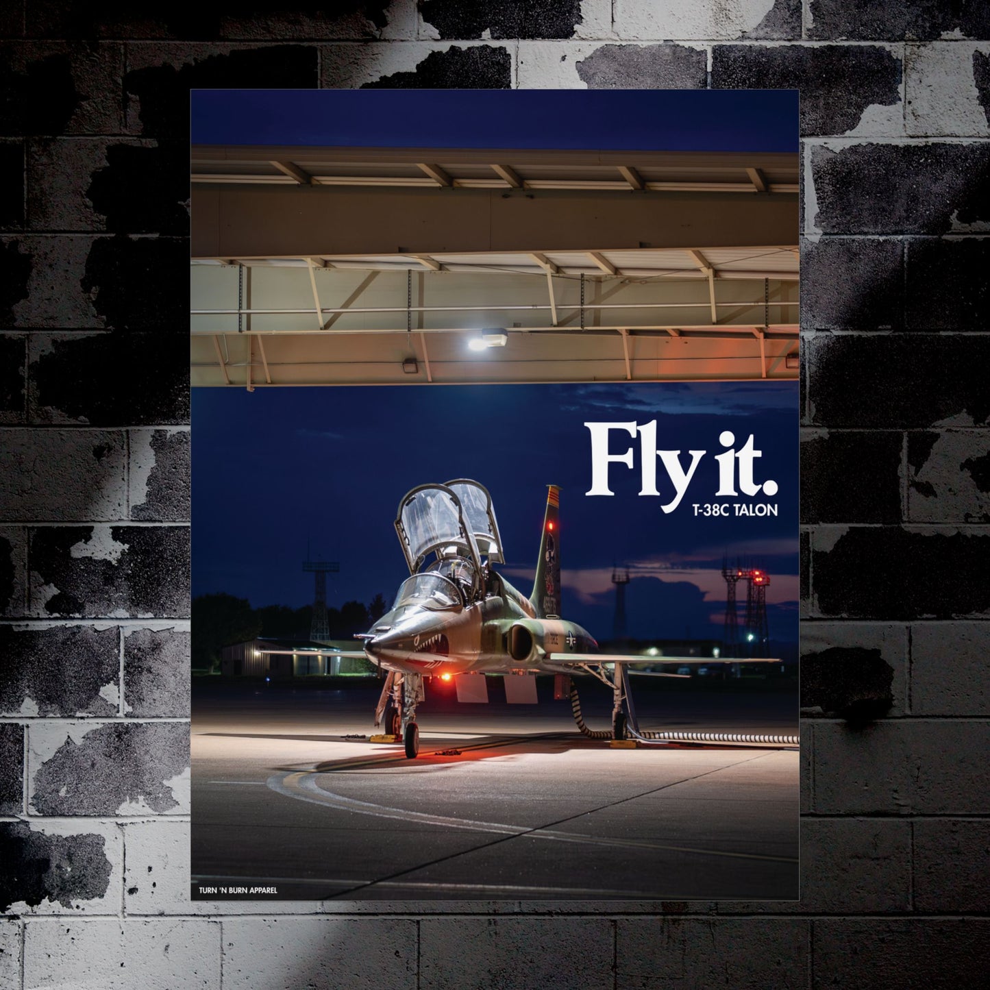 FLY IT - T-38C Talon V2 Military Aircraft Ad Poster Replica - Multiple Sizes Available!
