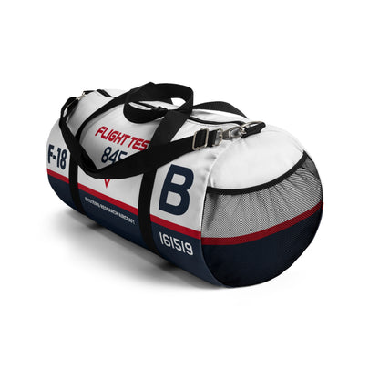 Flight Test F-18  Hornet Themed Duffel Bag for Aviation Enthusiasts