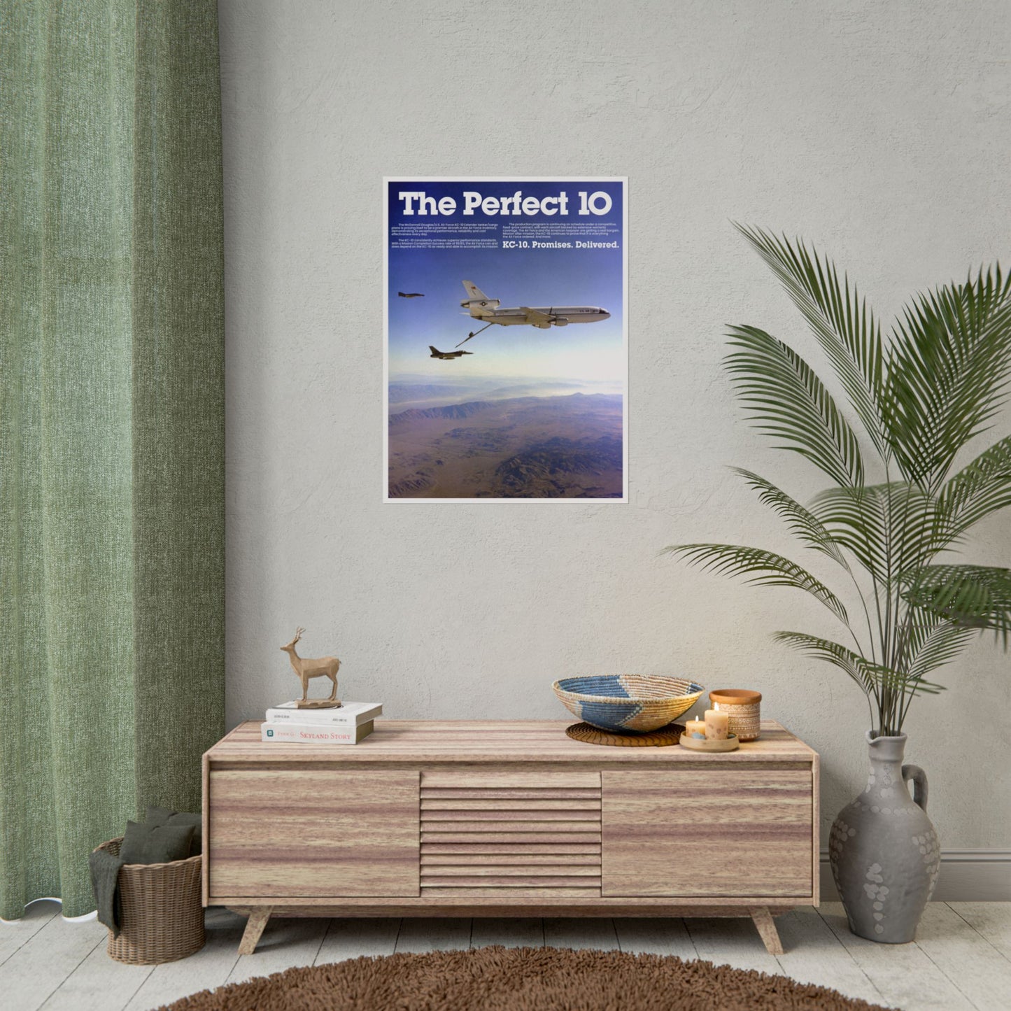 "KC-10 Extender - The Perfect 10” Retro Style Military Aircraft Ad Poster Replica - Multiple Sizes Available!