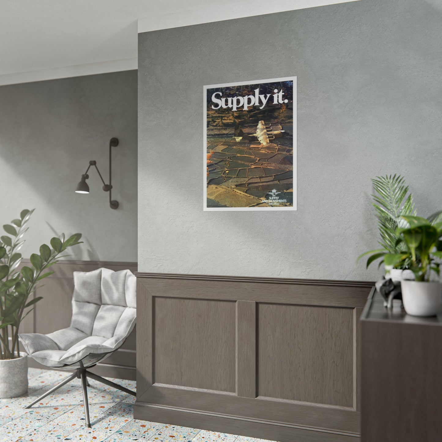 “Supply It” Retro Style Military Aircraft Ad Poster Replica - Multiple Sizes Available!