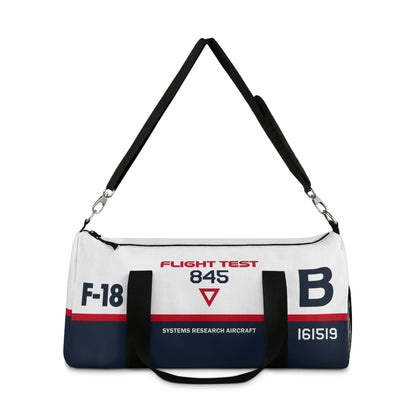 Flight Test F-18  Hornet Themed Duffel Bag for Aviation Enthusiasts