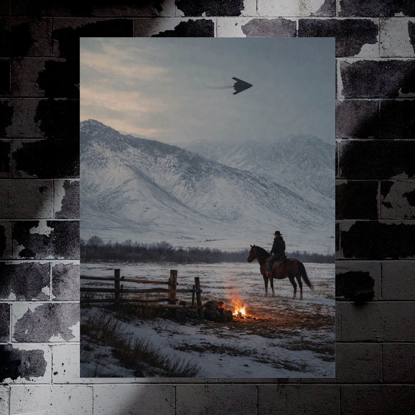 B-2 Spirit Over the West Military Aircraft Poster - Multiple Sizes Available!