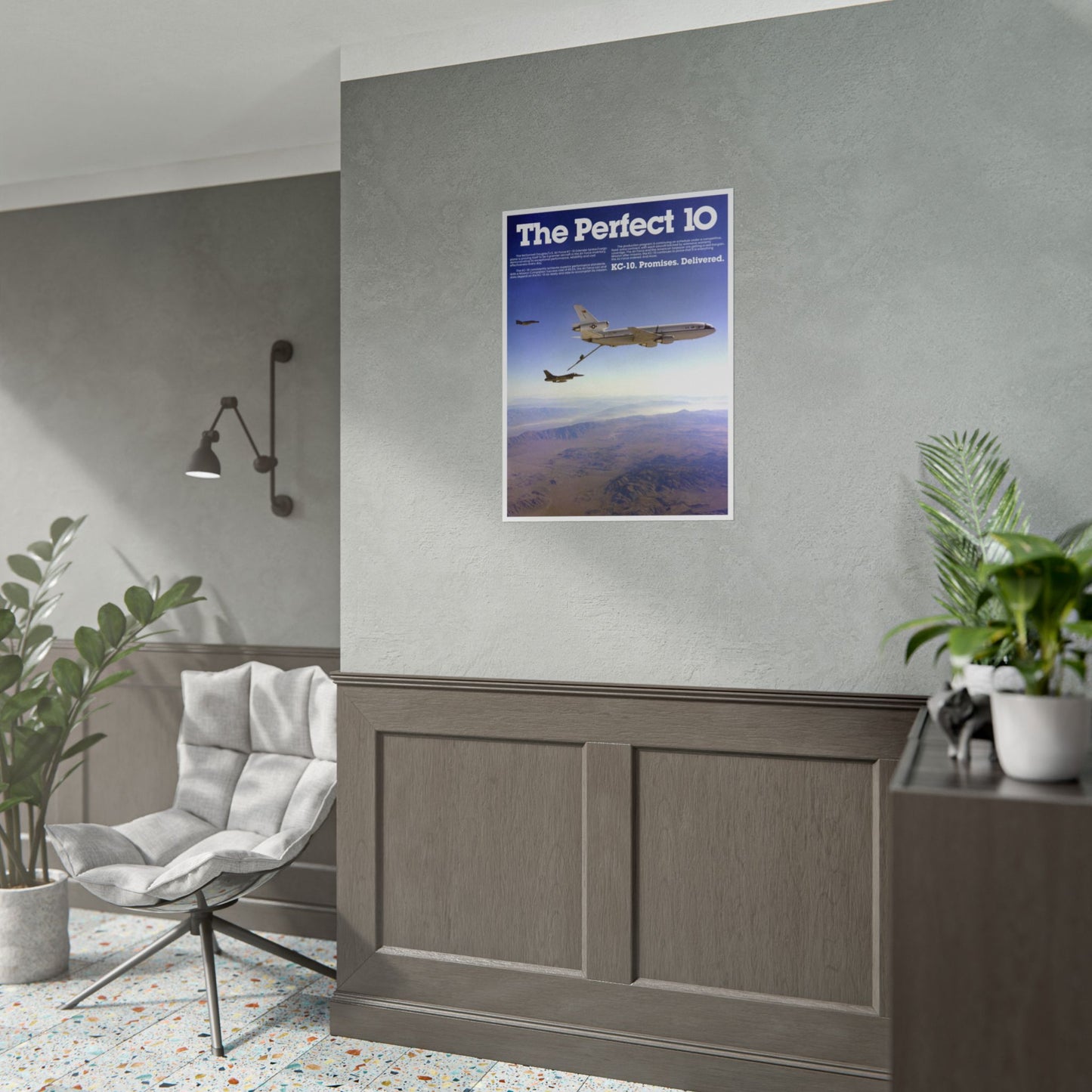 "KC-10 Extender - The Perfect 10” Retro Style Military Aircraft Ad Poster Replica - Multiple Sizes Available!