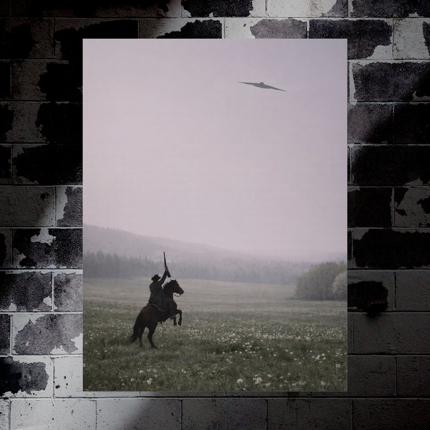 "B-21 Radier Over the West" Military Aircraft Poster - Multiple Sizes Available!