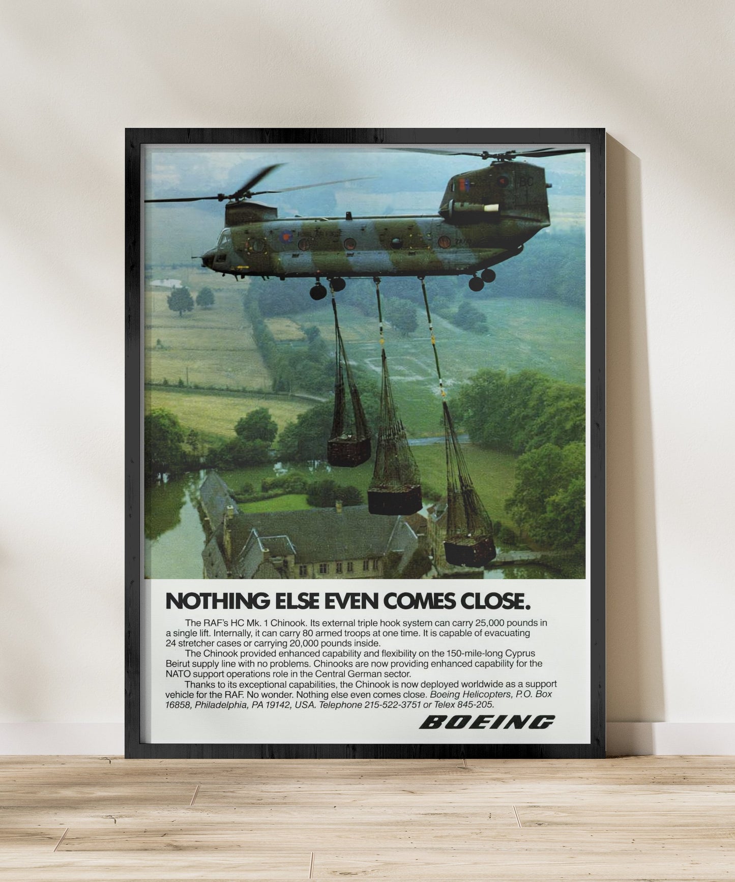 “Nothing Else Even Comes Close” Retro Style Military Aircraft Ad Poster Replica - Multiple Sizes Available!