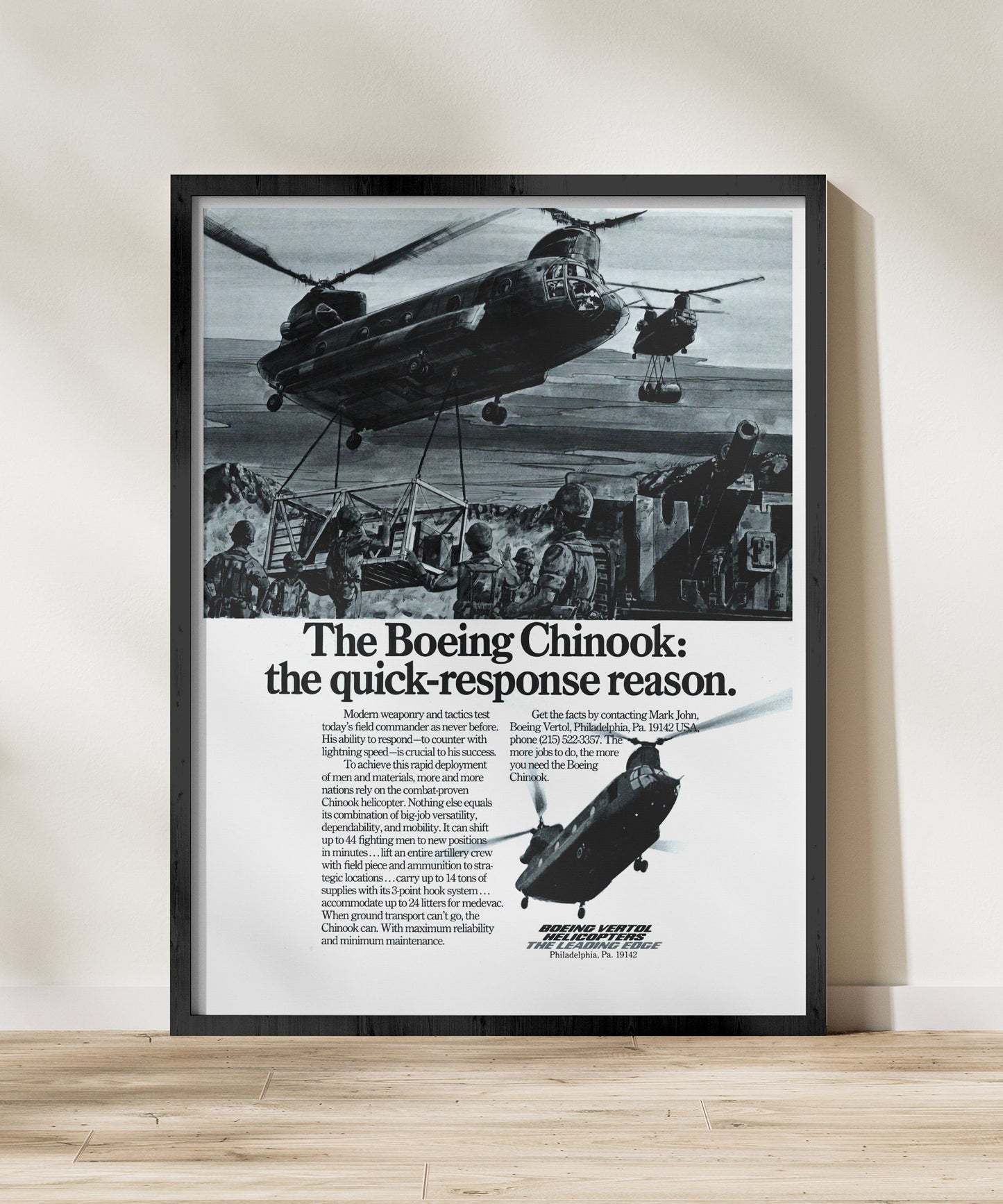 "The Quick-Response Reason” Retro Style Military Aircraft Ad Poster Replica - Multiple Sizes Available!