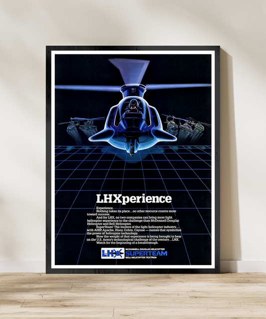 "LHXperience" Retro Style Military Aircraft Ad Poster Replica - Multiple Sizes Available!