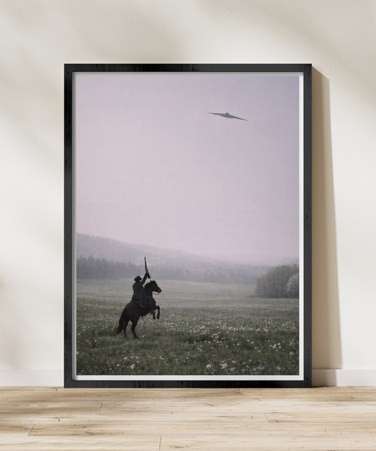 "B-21 Radier Over the West" Military Aircraft Poster - Multiple Sizes Available!