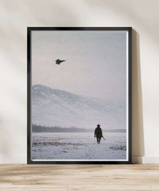 F-22 Raptor Over the West Military Aircraft Poster - Multiple Sizes Available!