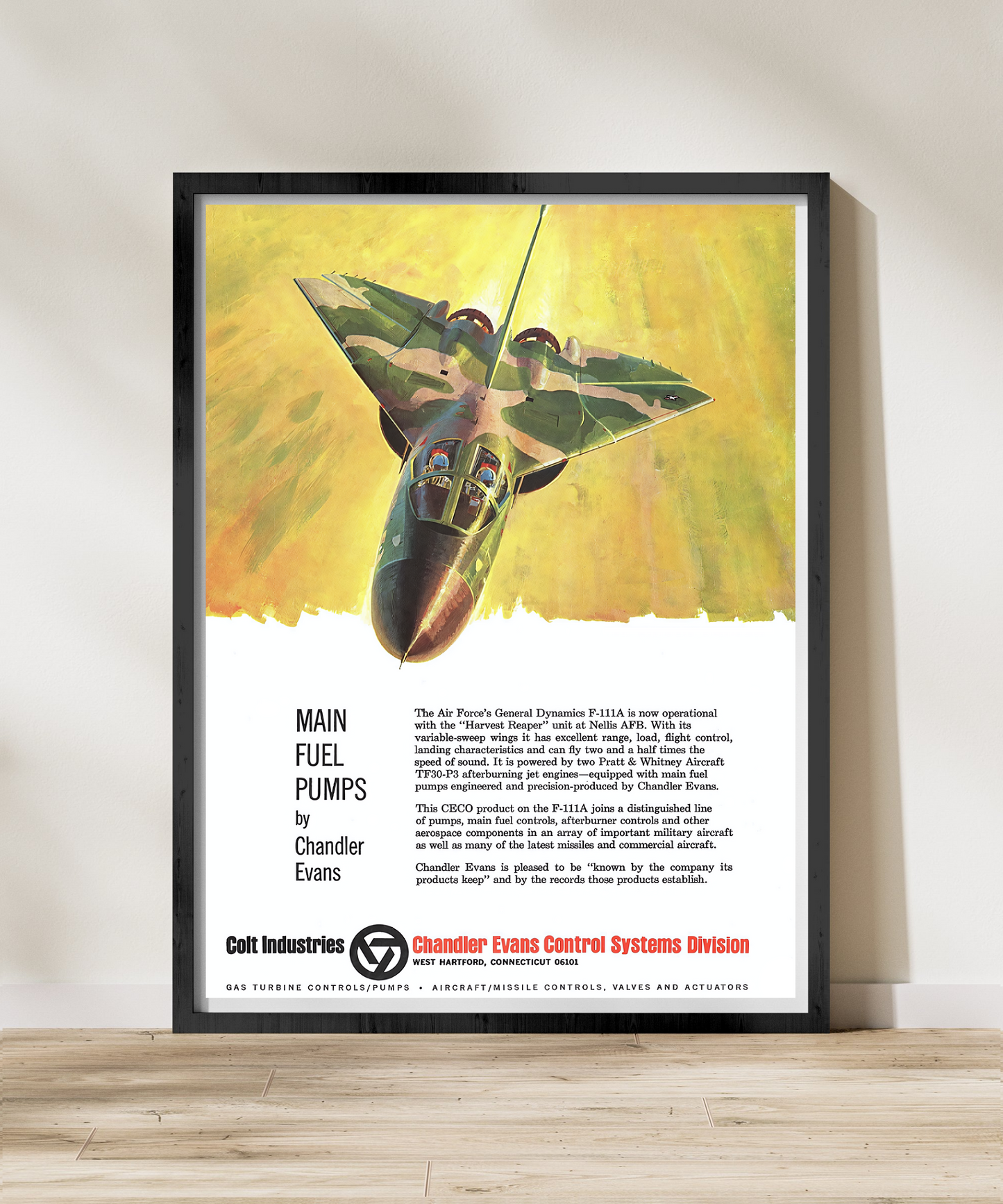 F-111A Aardvark Retro Style Military Aircraft Ad Poster Replica - Multiple Sizes Available!
