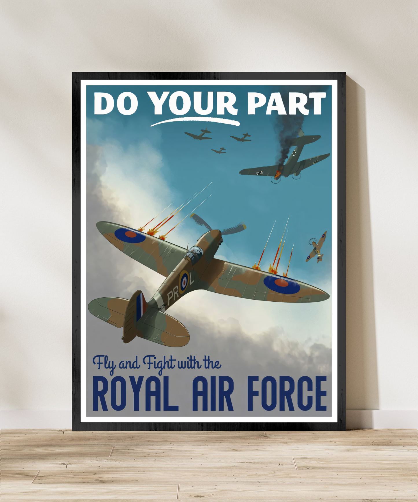 "Do Your Part” Retro Style Royal Air Force (RAF) Recruitment Ad Poster Replica - Multiple Sizes Available!