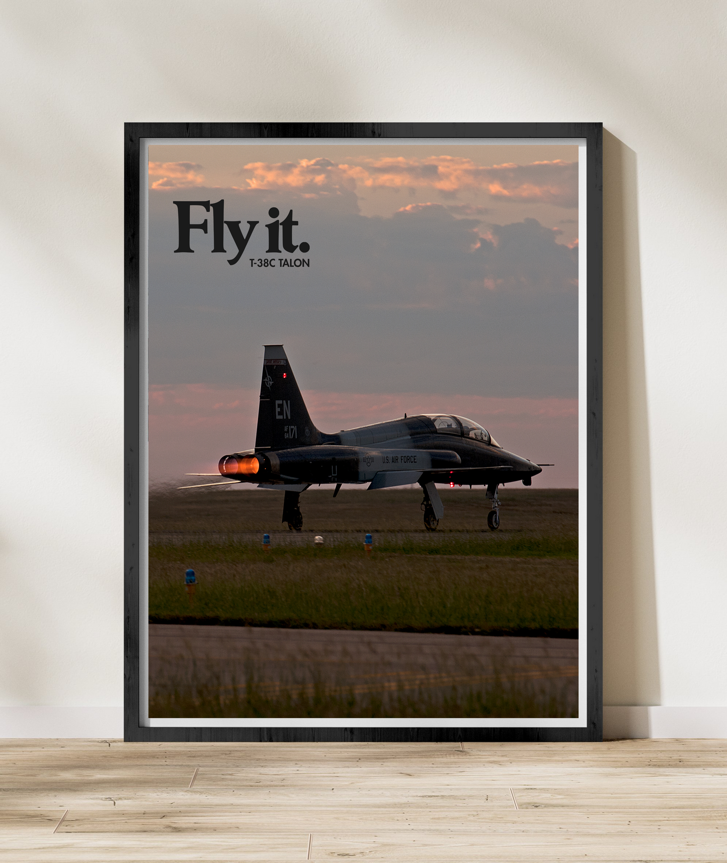 FLY IT - T-38C Talon Military Aircraft Ad Poster Replica - Multiple Sizes Available!